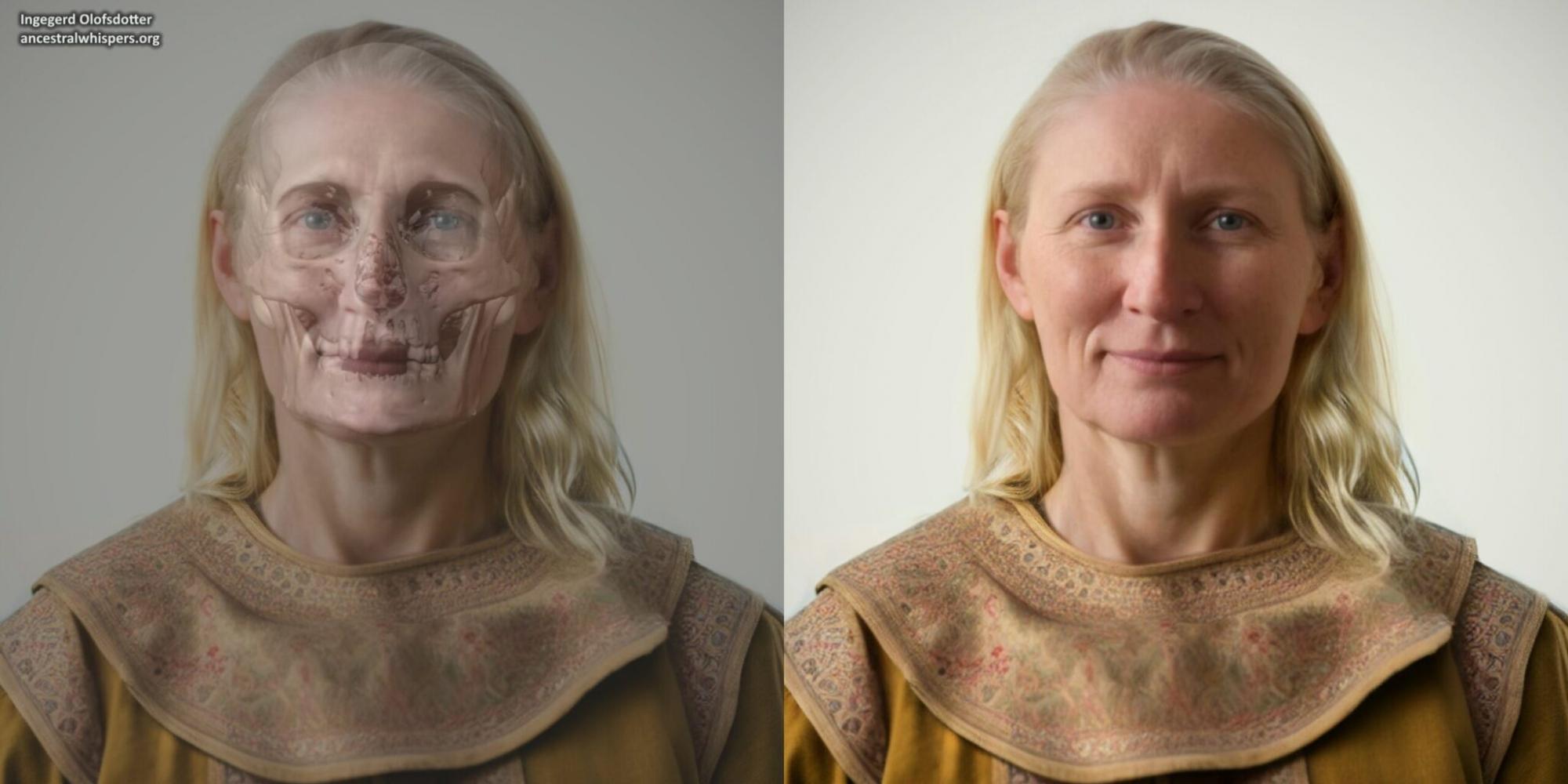Ученые реконструировали лицо второй жены Ярослава Мудрого (фото)
