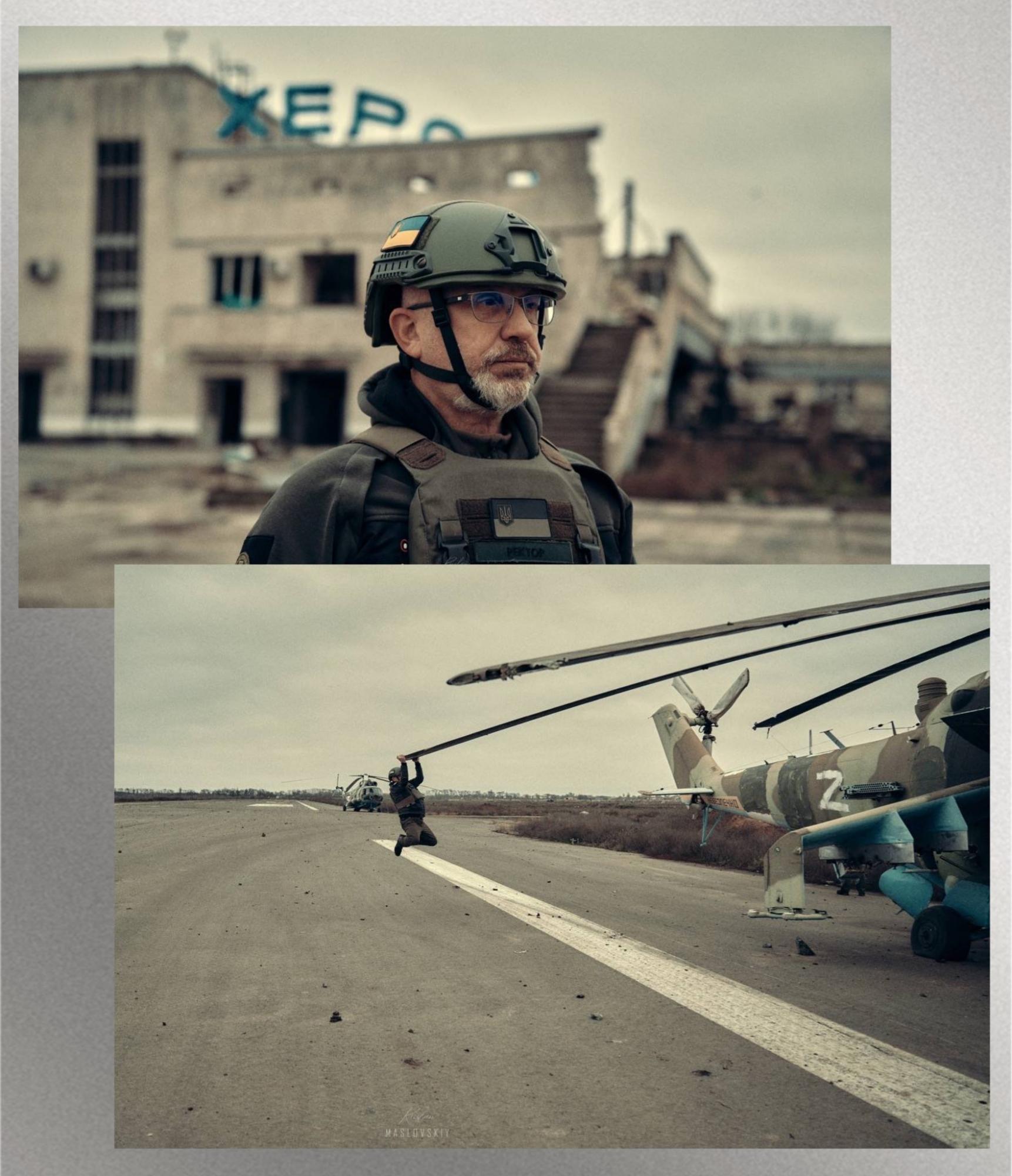 Резніков у аеропорту "Херсон" у Чорнобаївці: росіяни зможуть отримати лише перші три літери