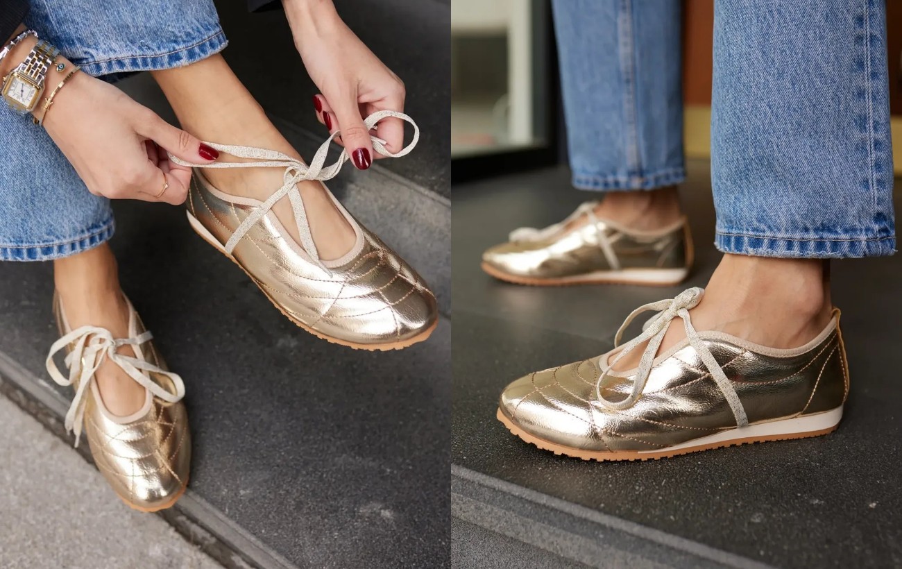 Кроссовки-балетки стали трендом весны 2025: как выглядит модная обувь