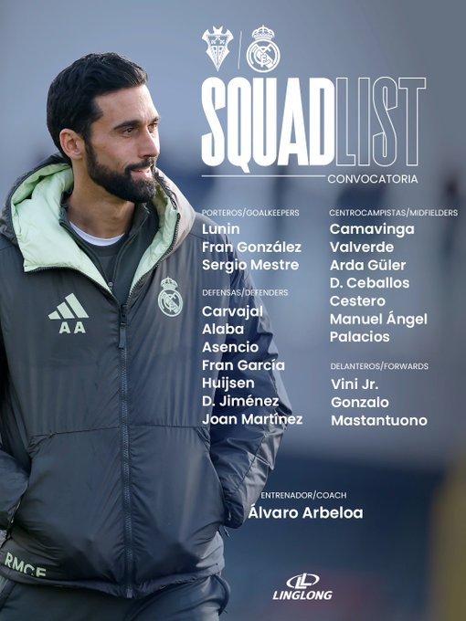 Лунин сыграет в стартовом составе первый матч после отставки Алонсо: официальная заявка "Реала"