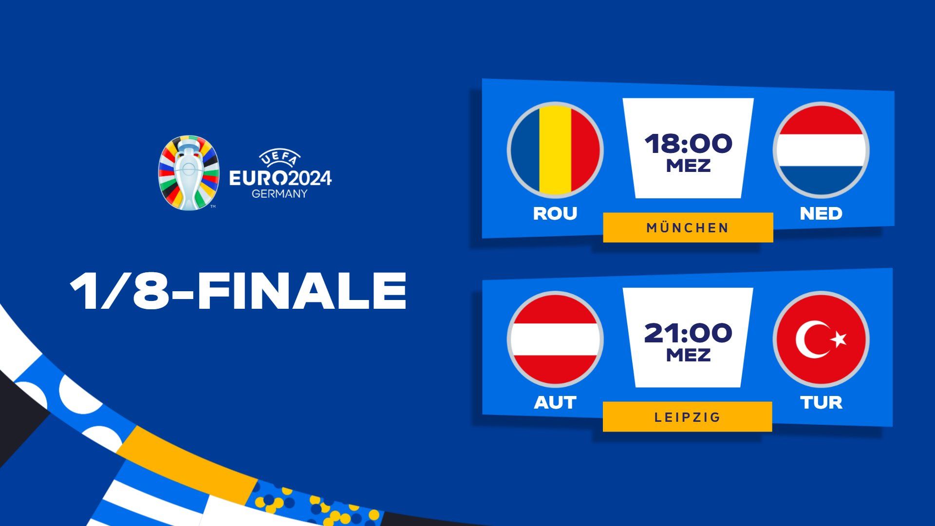 Євро-2024: повний розклад матчів 2 липня