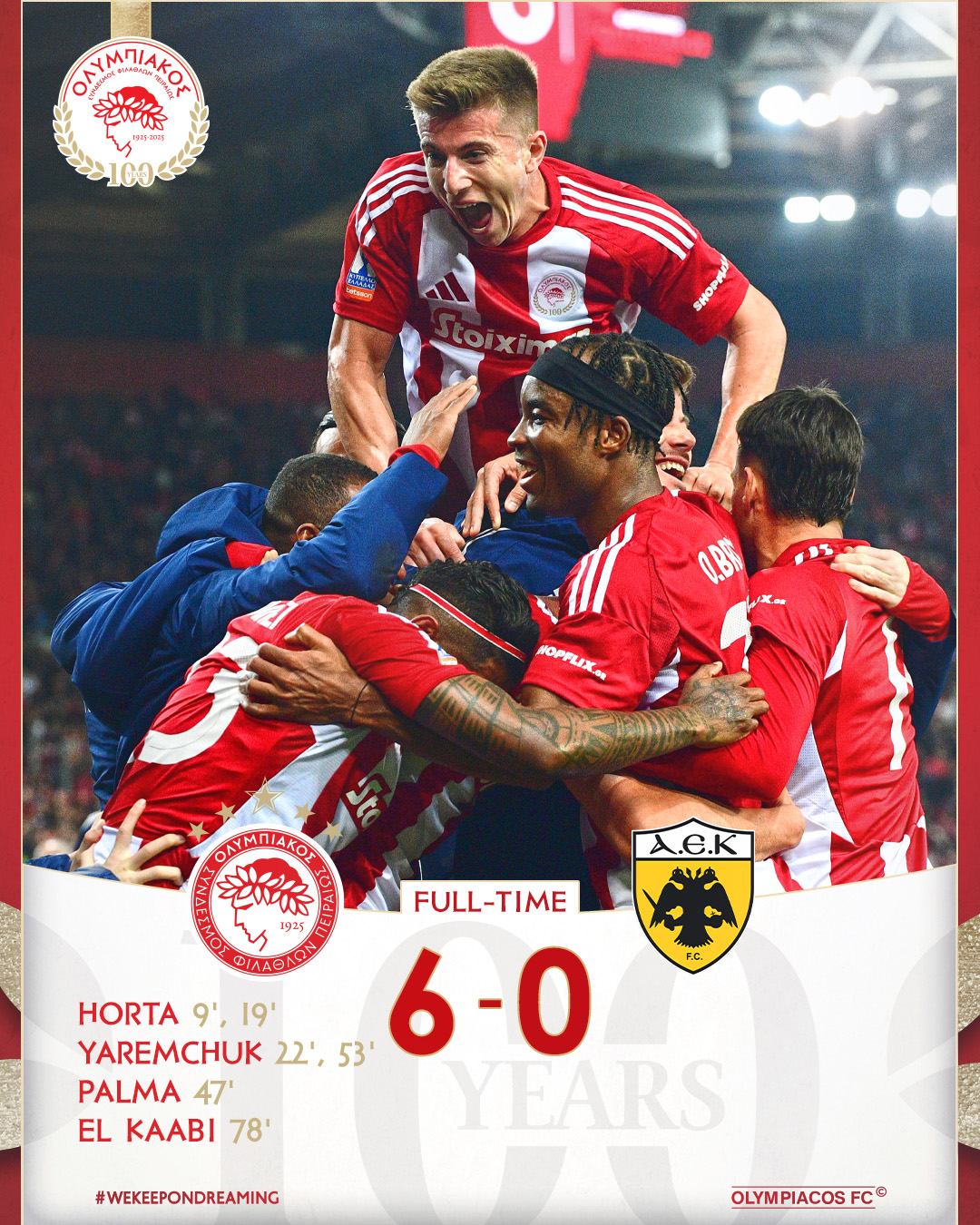 Феєрія Яремчука: дубль, асист і розгром у півфіналі Кубка Греції