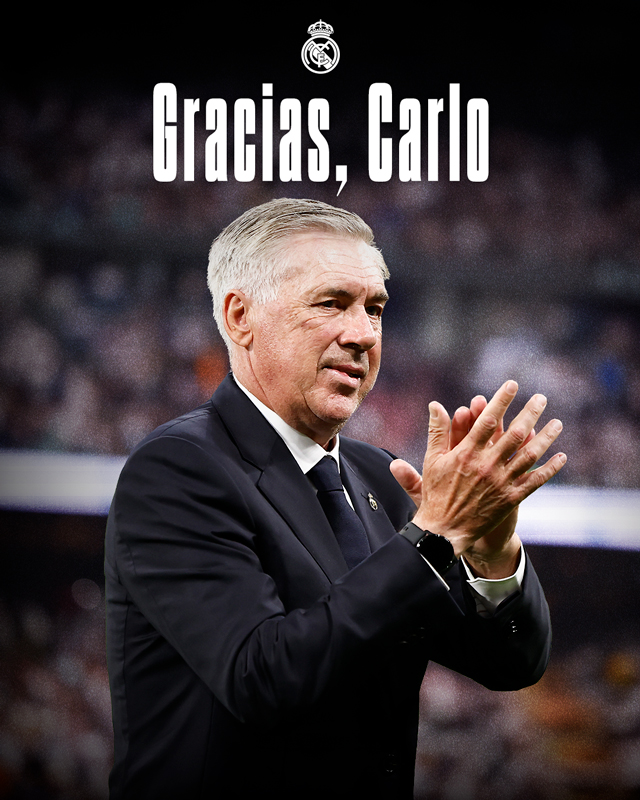 "Gracias, Carlo": "Реал" офіційно попрощався з Анчелотті