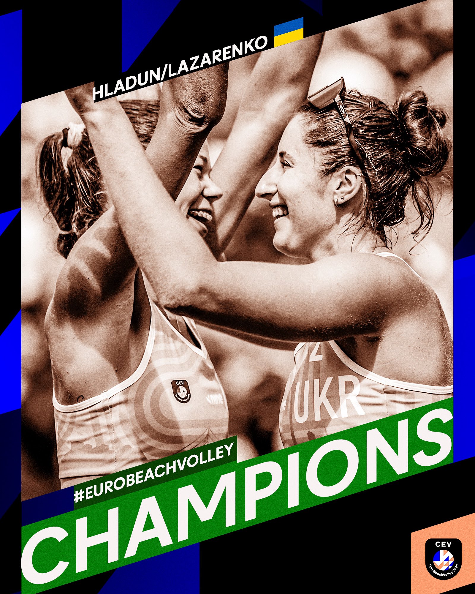Вперше в історії. Українки Гладун і Лазаренко здобули "золото" чемпіонату Європи з пляжного волейболу