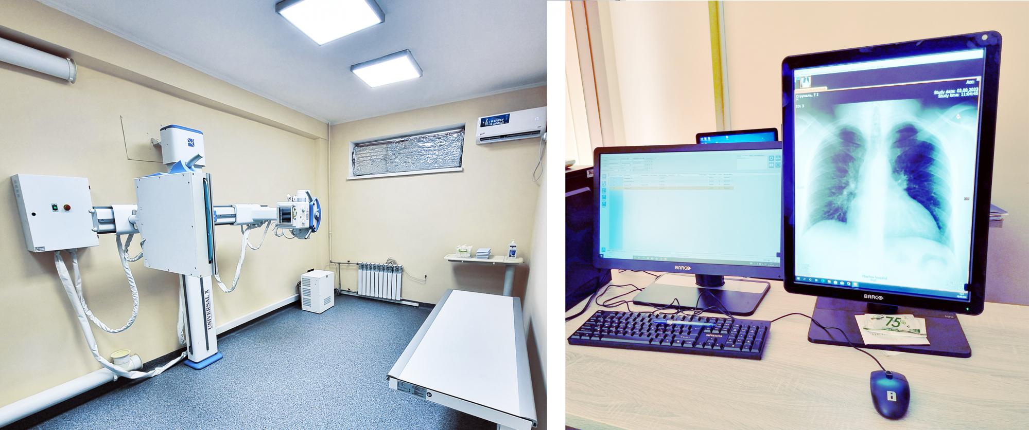 Фармкомпания "Здоровье" передала рентгенологической клинике оборудование для реабилитации военных