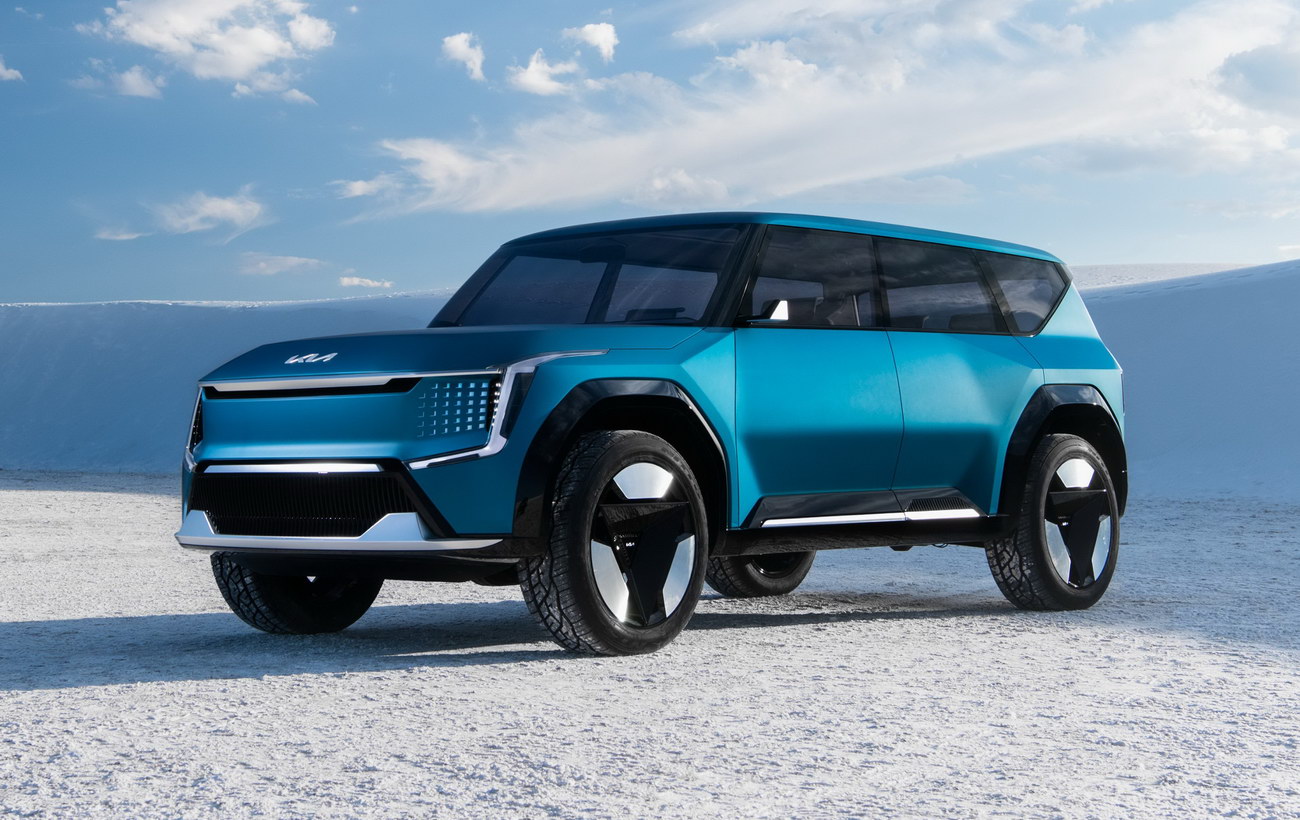 Зарядка за 20 мин и солнечная батарея на капоте: показан предвестник флагманского электрокроссовера Kia