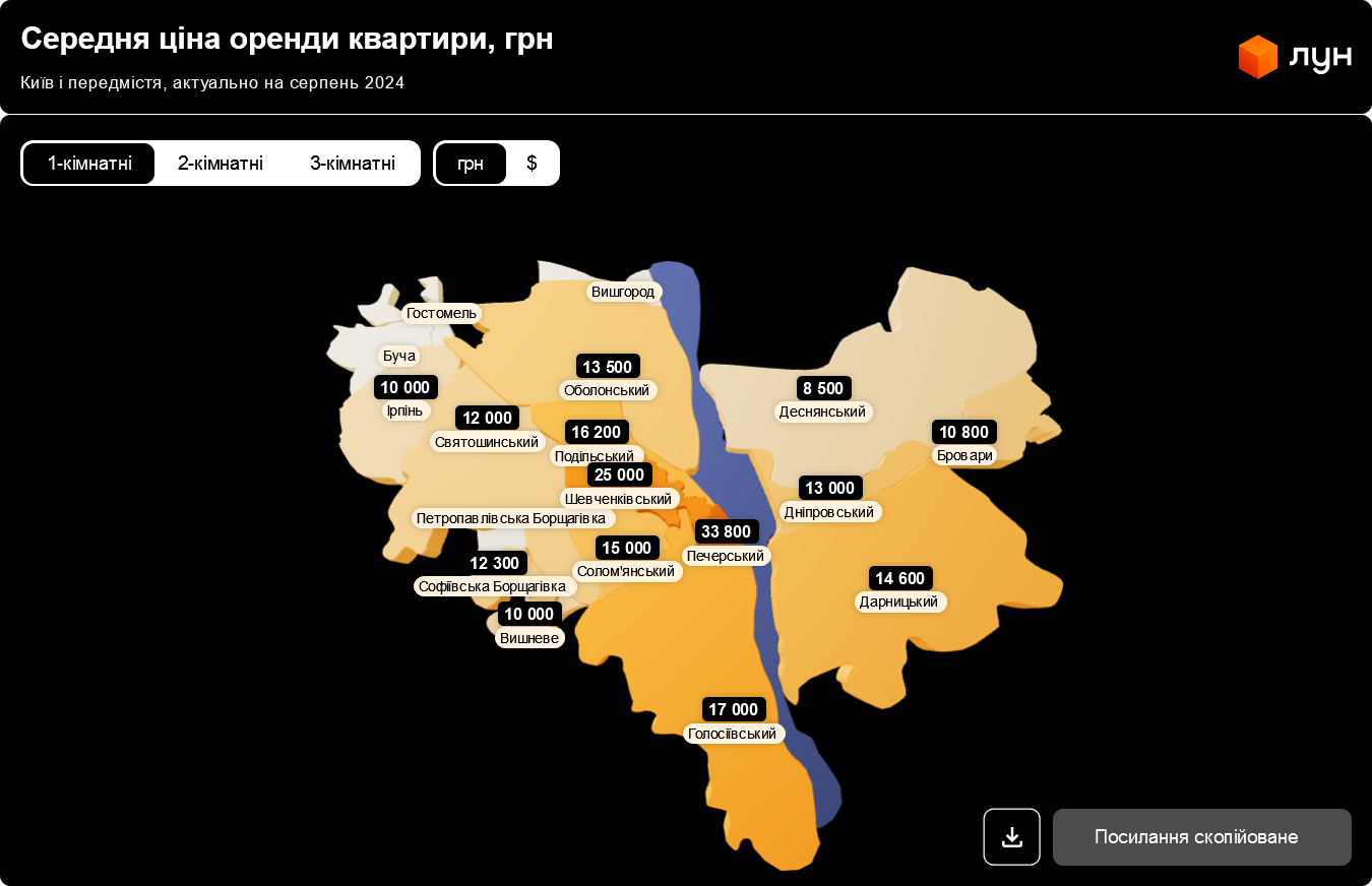 У Києві ростуть ціни на оренду квартир. В яких районах житло найдорожче