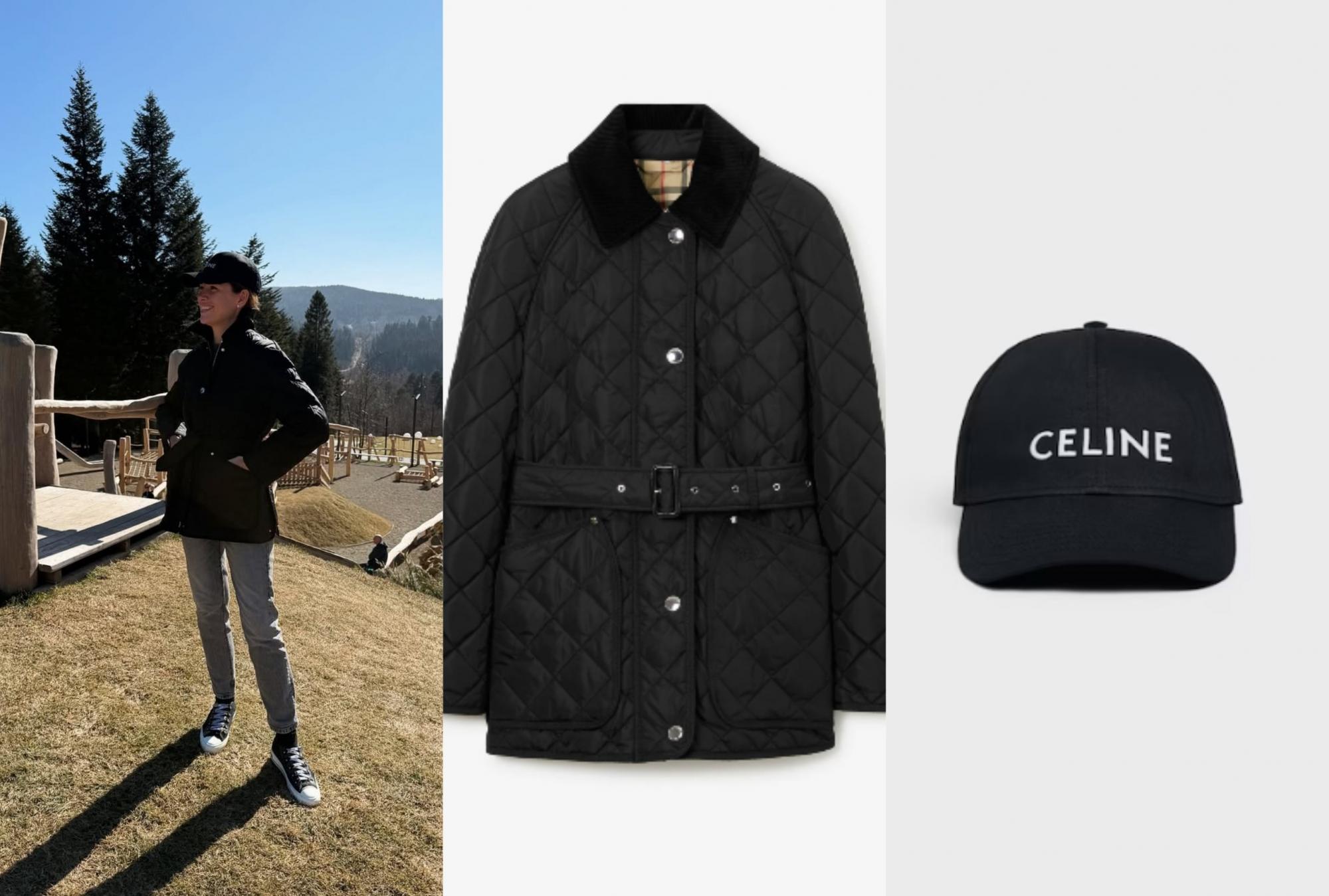 Дружина Решетніка засвітила "лакшері-лук" на відпочинку з дітьми: куртка від Burberry, кепка - від Celine (фото)