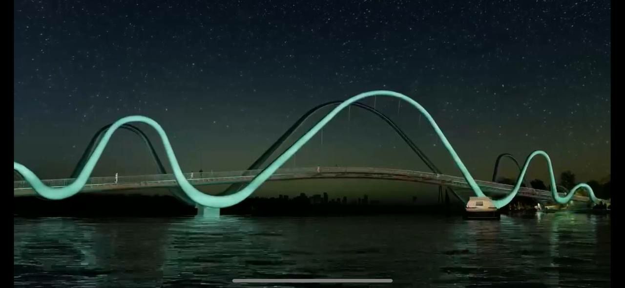 В Киеве появится новый пешеходный мост. Вот каким он будет