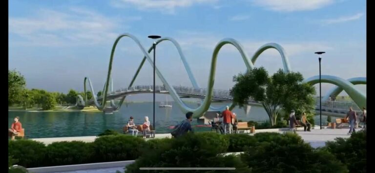 В Киеве появится новый пешеходный мост. Вот каким он будет