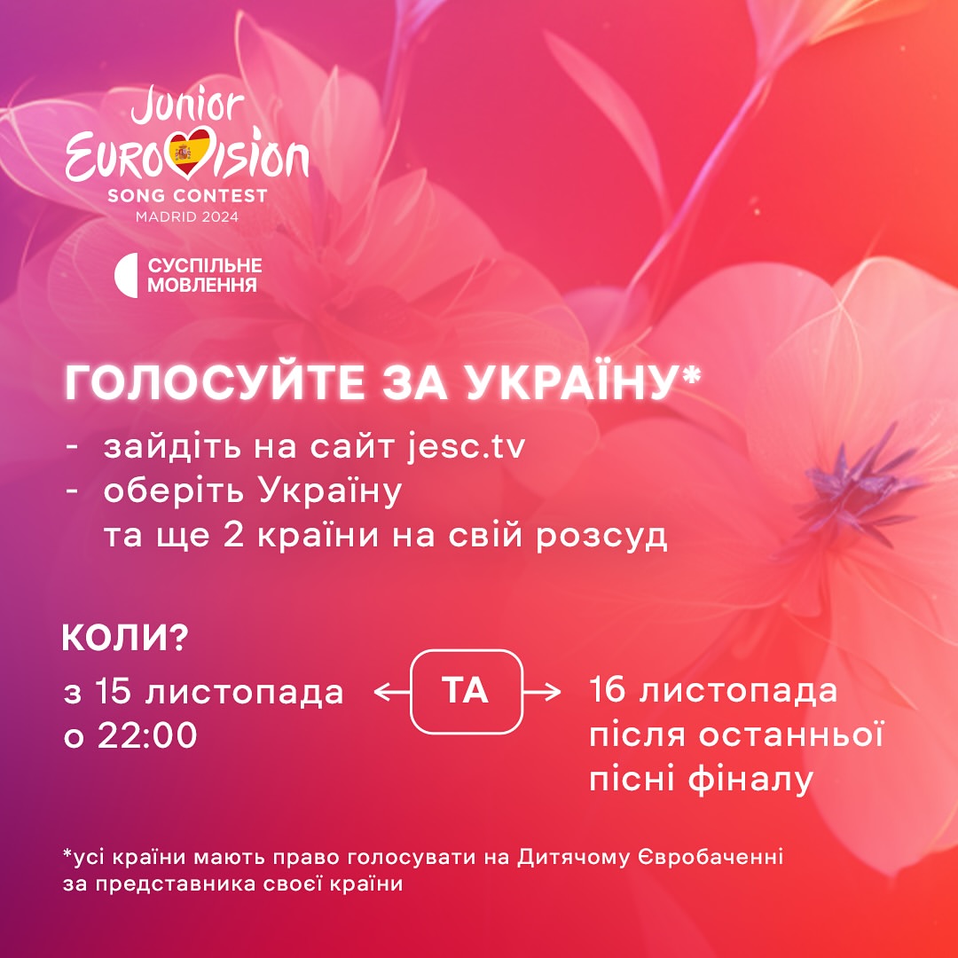 Дитяче Євробачення 2024: де дивитися та як голосувати за Україну