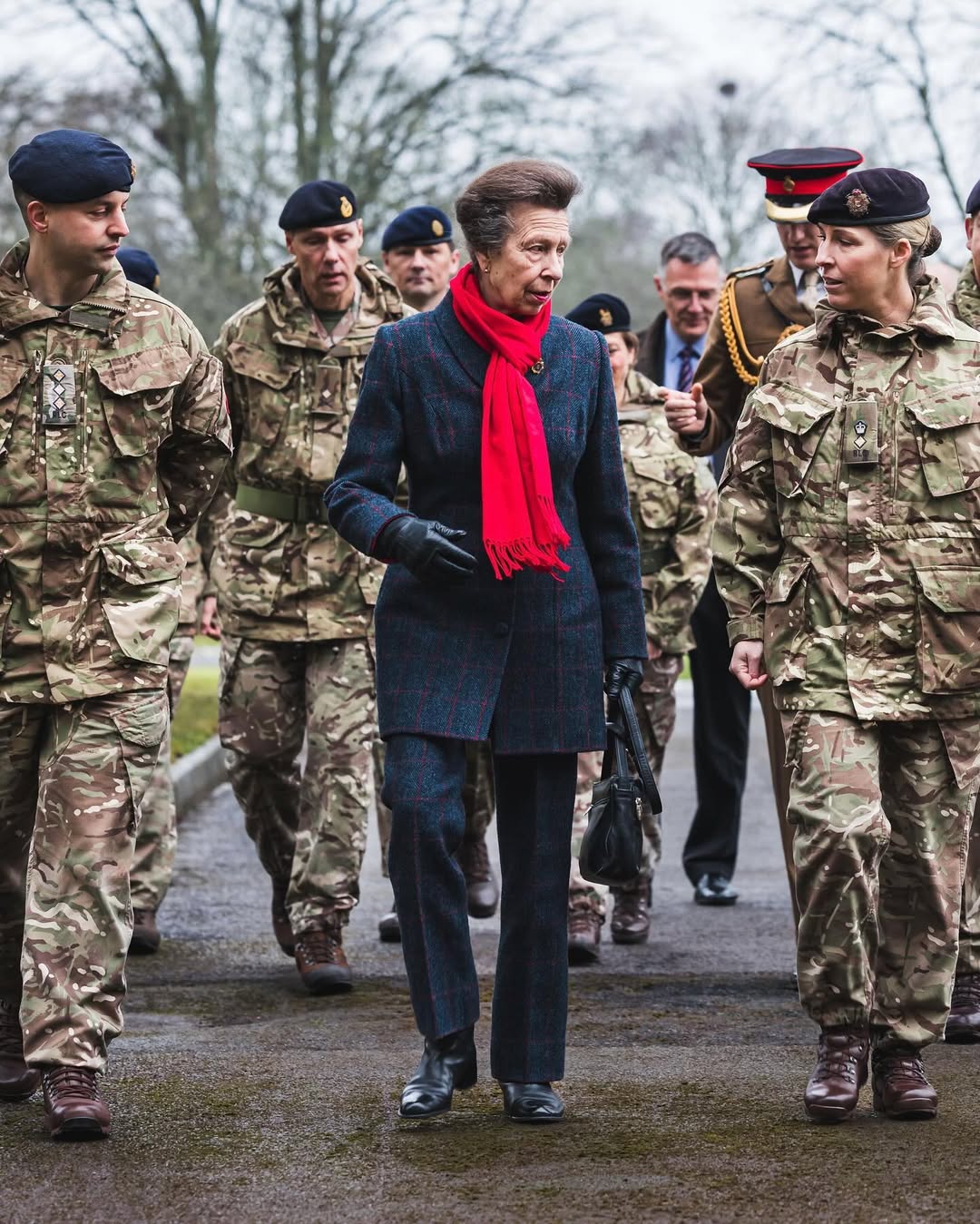 Принцеса Анна перевірила, як британські військові допомагають ЗСУ (фото)