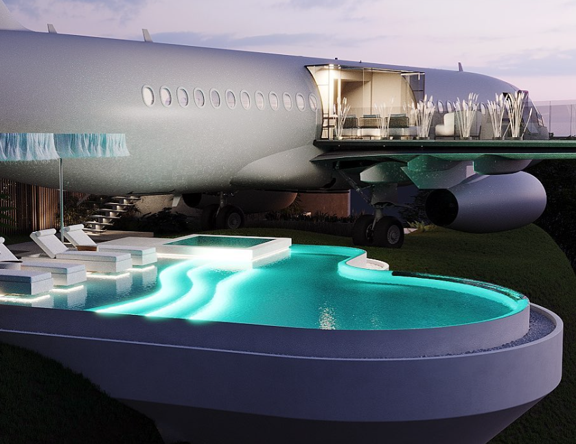 Boeing 737 перетворили у розкішну віллу, від одного погляду на яку перехоплює подих (фото)