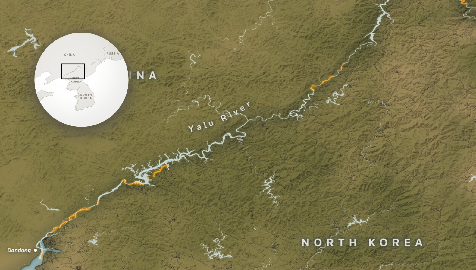 КНДР під час пандемії звела величезну стіну на кордонах із Росією та Китаєм (фото)