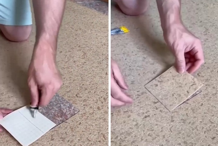 Как заклеить дыру в линолеуме, чтобы никто ничего не заметил