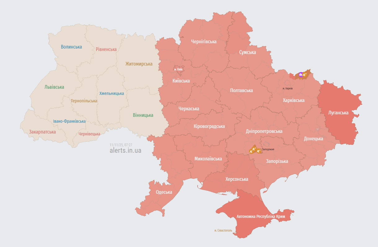 У Харкові на тлі атаки балістики було чути звук вибуху: що відомо