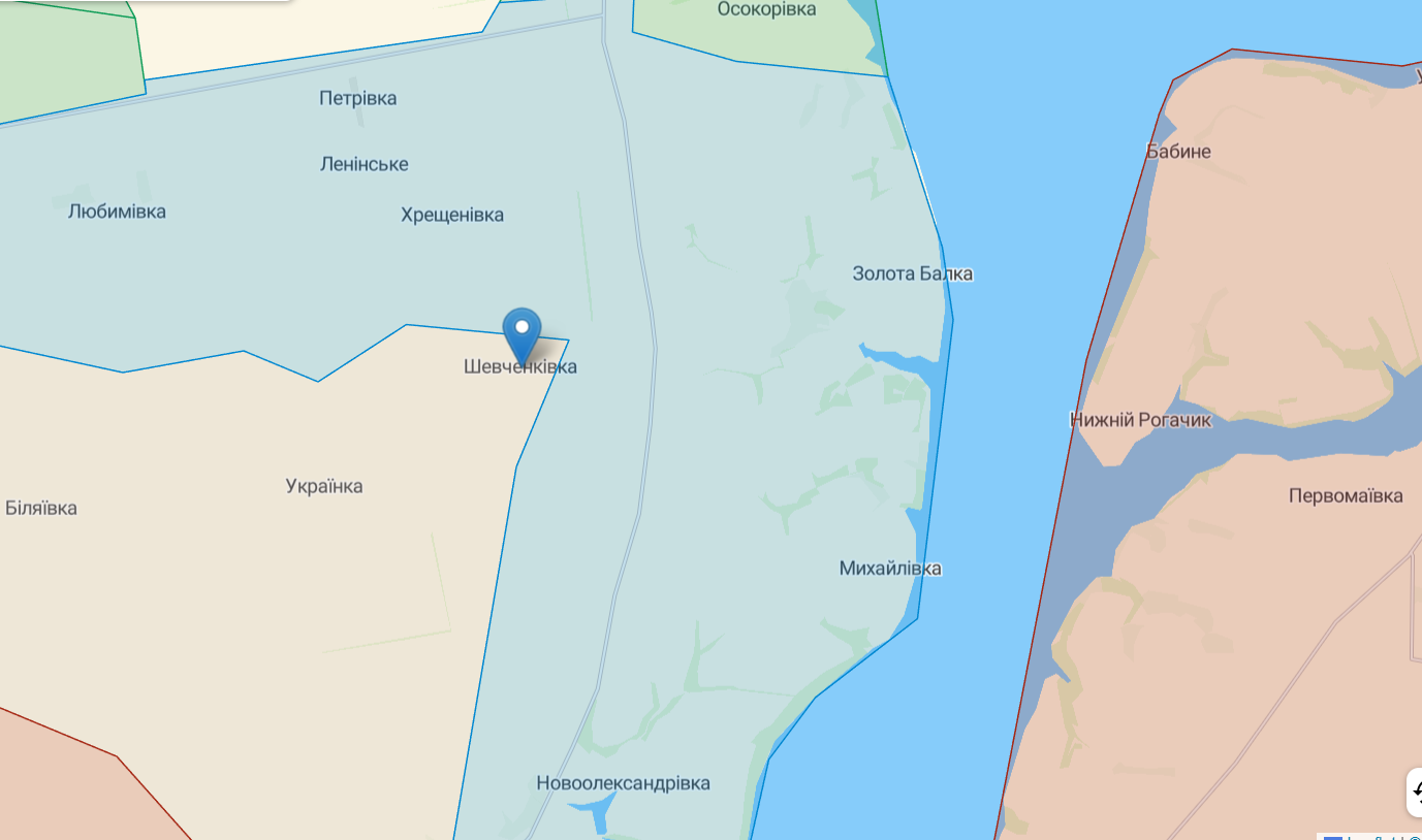 Украинские военные вошли в Шевченковку Херсонской области