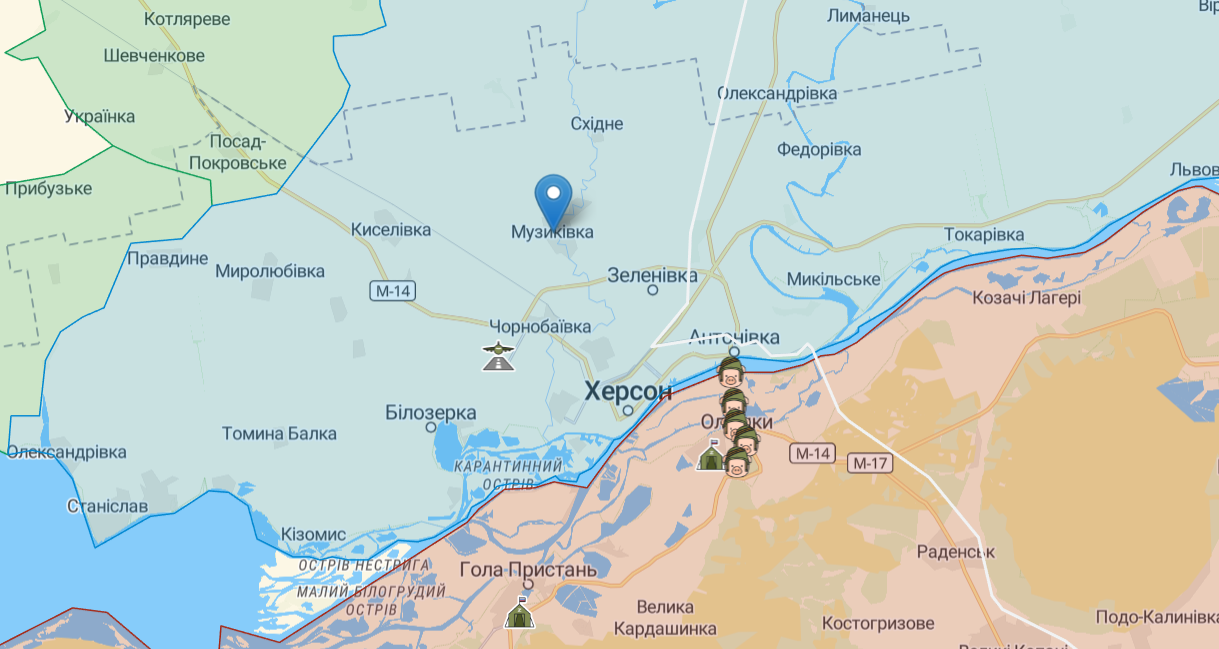 ЗСУ увійшли до ще одного села у Херсонській області