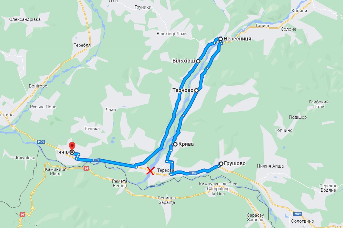 Обвал мосту на Закарпатті: в ОВА назвали маршрут об'їзду