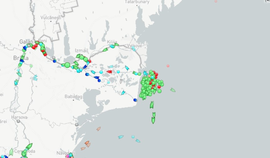 Возле устья Дуная образовался затор из кораблей. Многие идут в Измаил