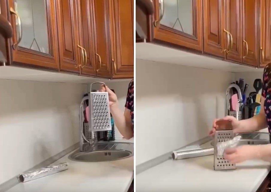 Простой до гениального способ заточить тупую терку: всего несколько движений