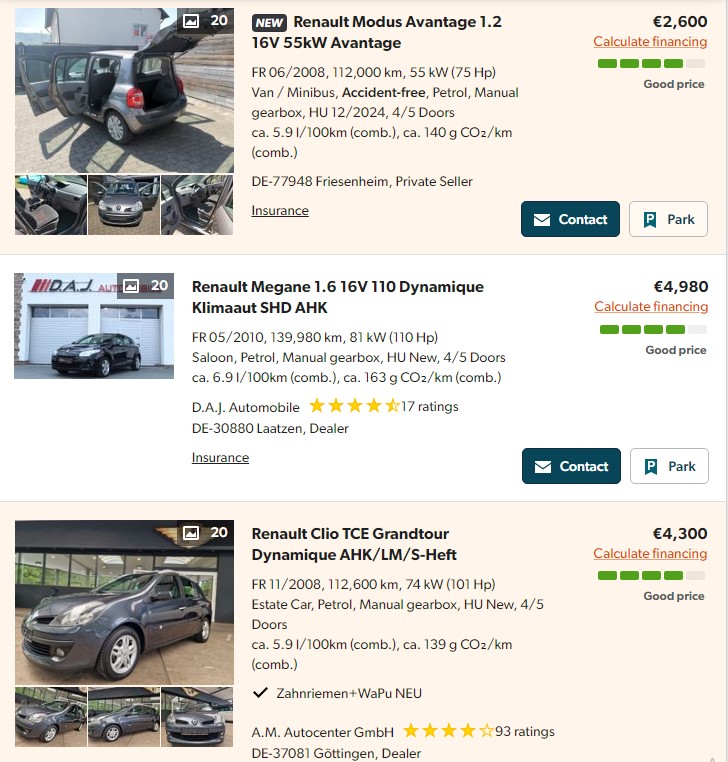 От 3 тысяч евро. Сколько стоит купить и зарегистрировать авто в Германии