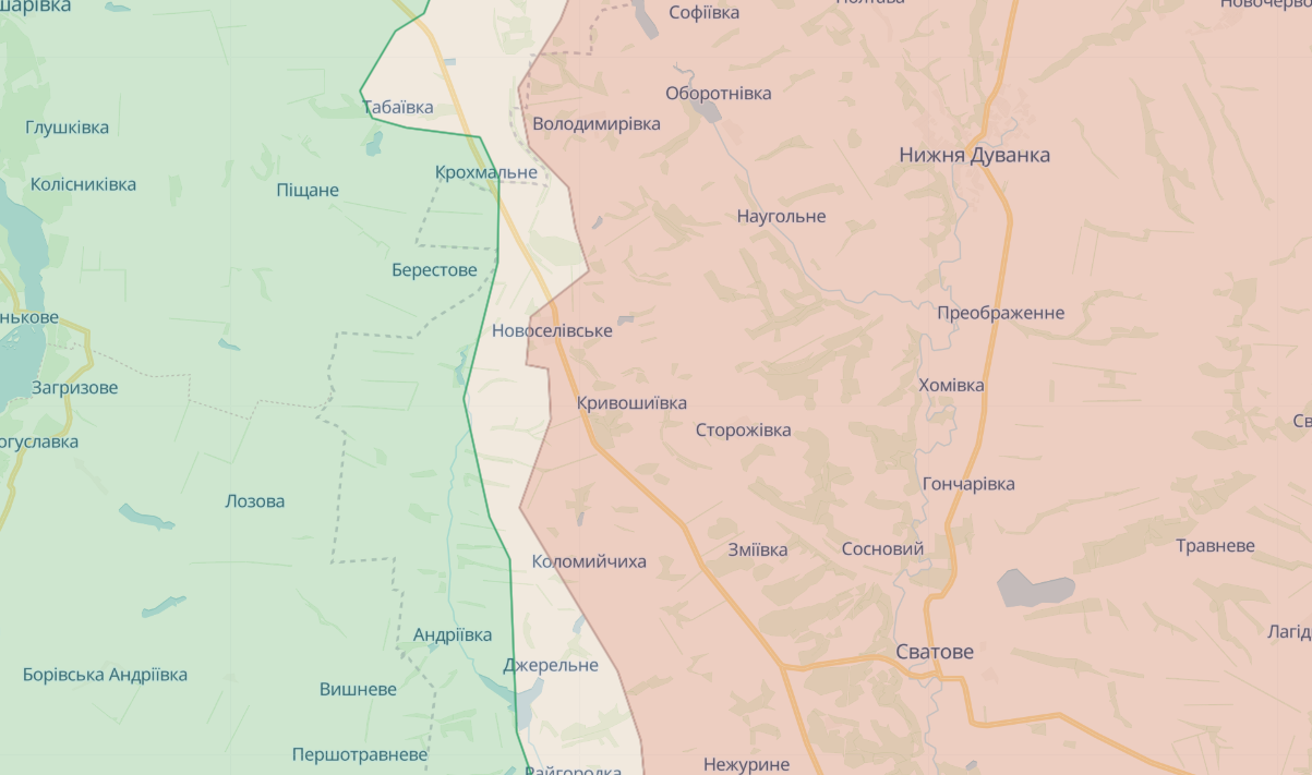 На Сватівському напрямку відновилися активні бої: оновлені карти