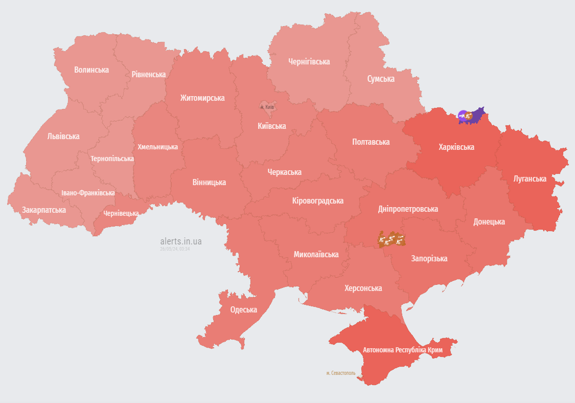 В Україні оголошено масштабну тривогу, фіксують пуск ракет стратегічною авіацією РФ