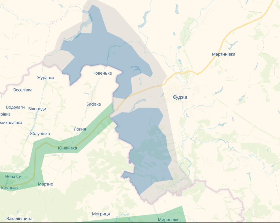 У DeepState розповіли, як РФ "втрачала" села у перший день прориву в Курській області