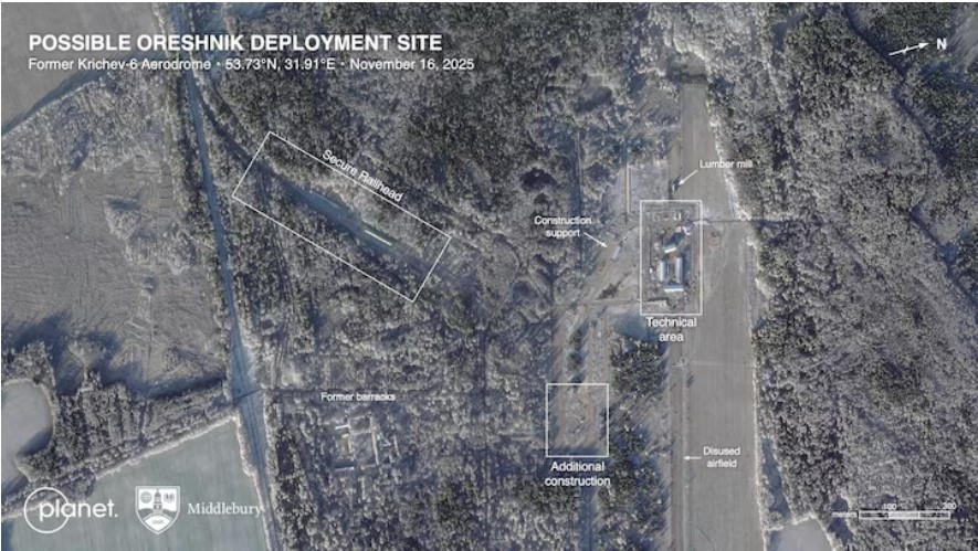 Стало відомо ймовірне місце розташування ракет РФ "Орєшнік" в Білорусі, - Reuters