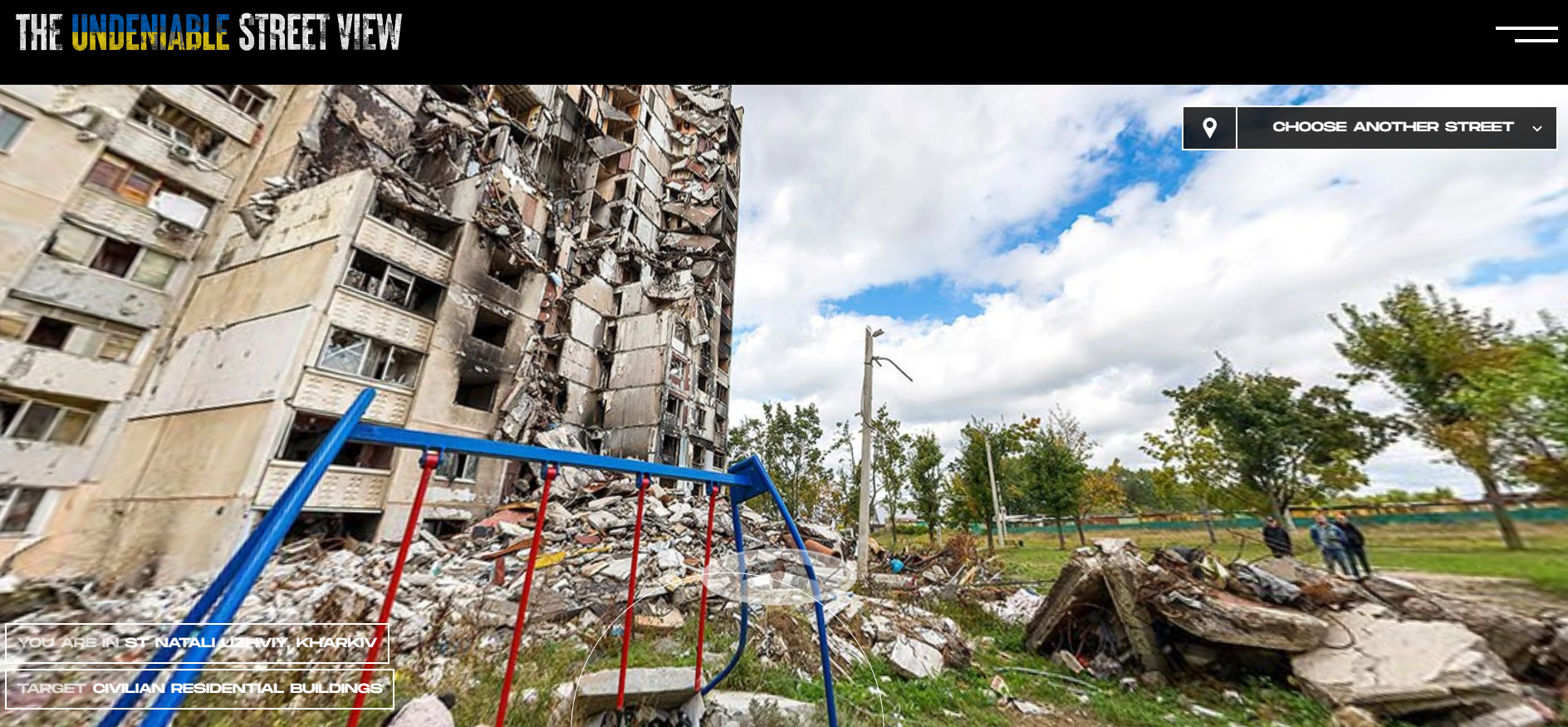 З'явився сайт для віртуальних прогулянок містами України, які постраждали від російських атак