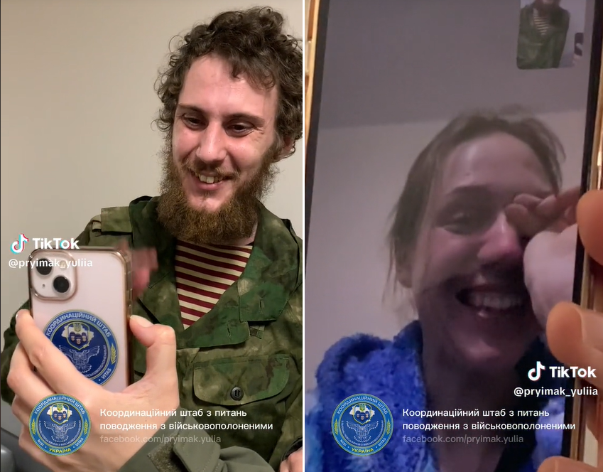 Вернувшийся из плена оккупантов защитник Украины наконец увидел любимую: трогательное видео