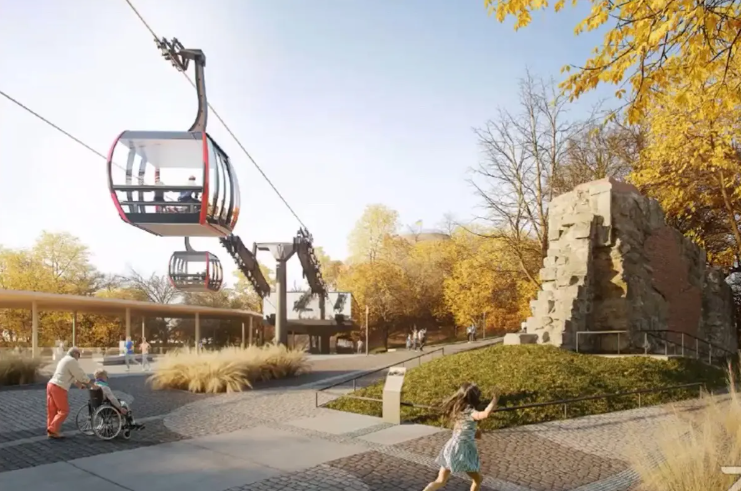 У Львові облаштують канатну дорогу на Високий Замок. Дивіться, якою вона буде (фото)