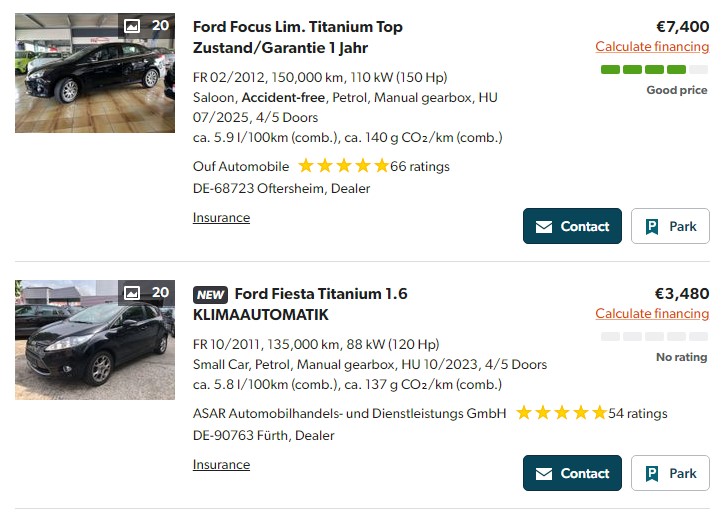 От 3 тысяч евро. Сколько стоит купить и зарегистрировать авто в Германии