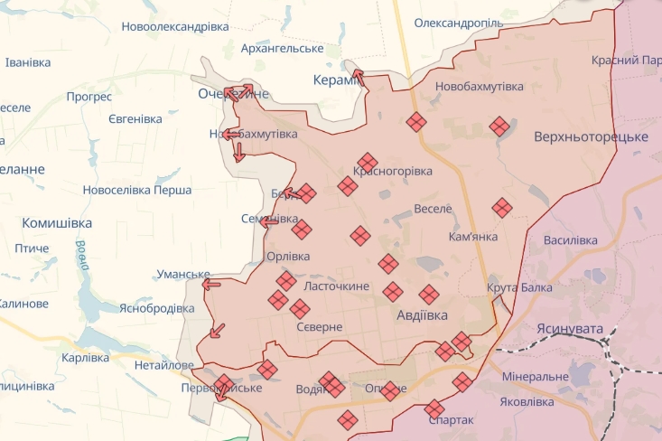 Просування російських військ на захід від Авдіївки прискорилося, - британська розвідка