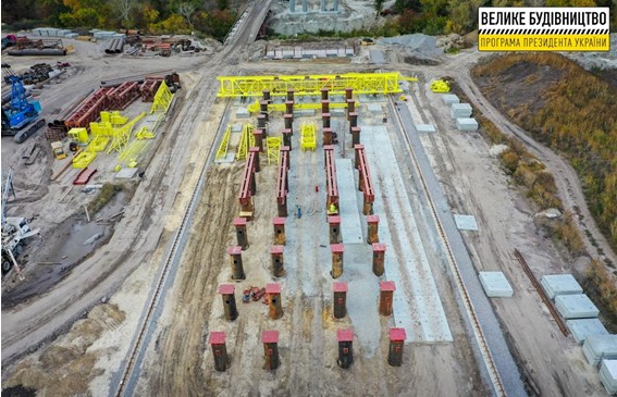 В Днепропетровской области строят 600-метровую эстакаду на трассе Н-31