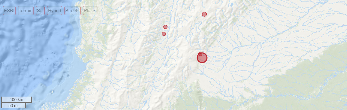У Колумбії стався землетрус