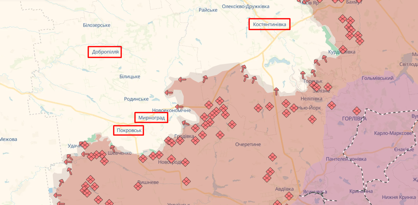 Россияне пытаются окружить Покровск и обойти линию обороны ВСУ, - ISW