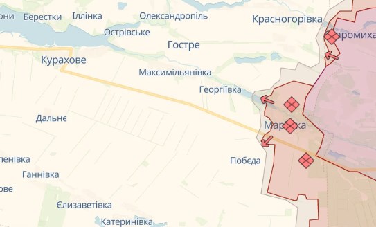 Британская разведка назвала цели российской армии в Марьинке и оценила шансы их достичь