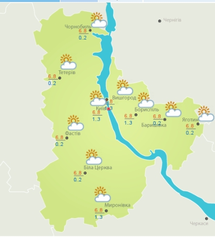 Потепління та вітер: якою буде сьогодні погода в Україні