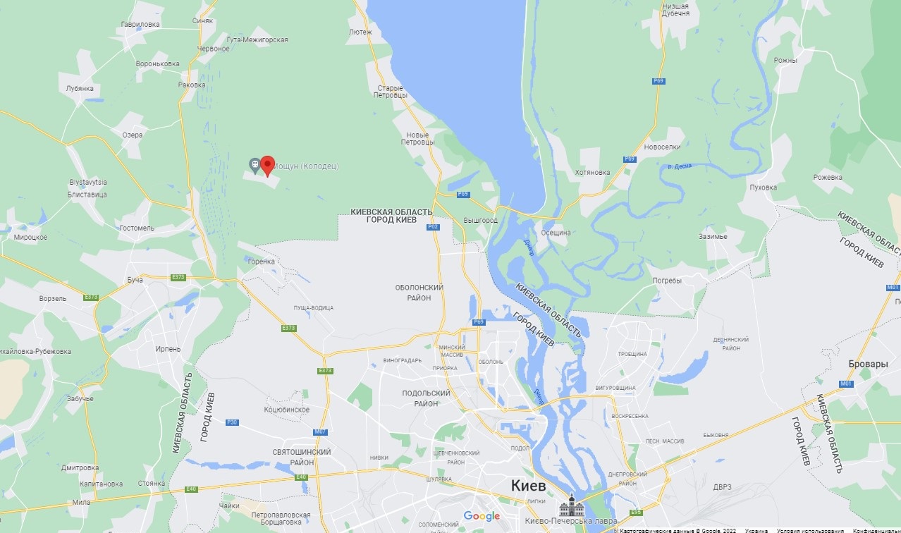 "Панорама слави і болю": аерозйомка села Мощун, де була одна з переломних битв за Київ