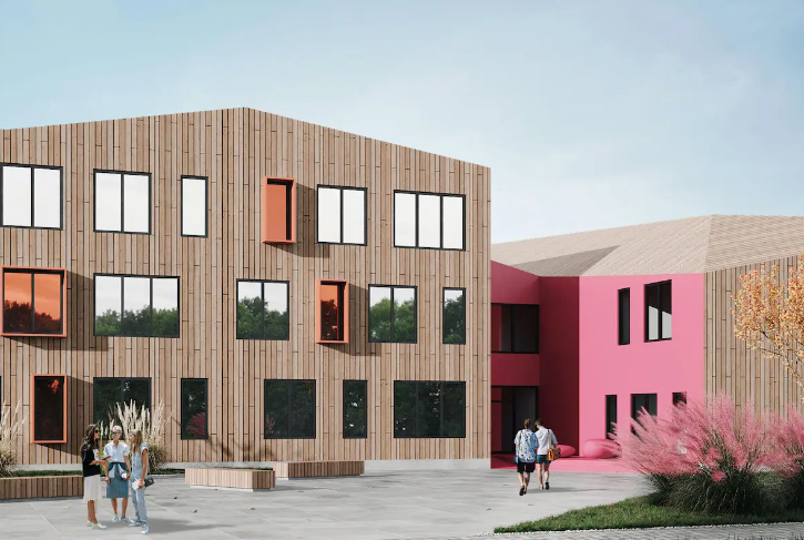 На сонячних батареях і з медіа-студією: показали проєкт відбудови гімназії у Харкові