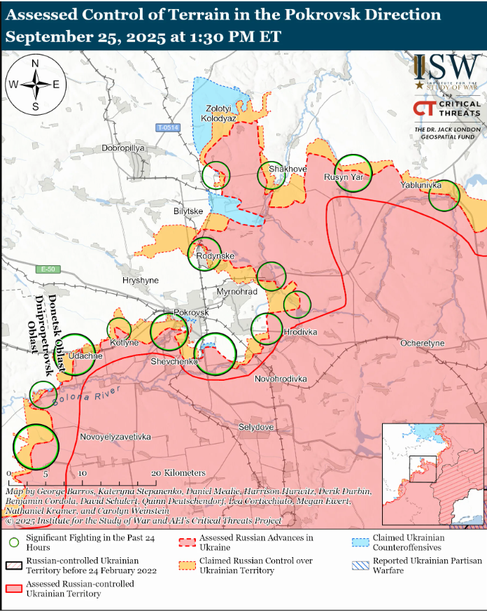 Російські війська не контролюють жоден район Куп'янська: карти ISW