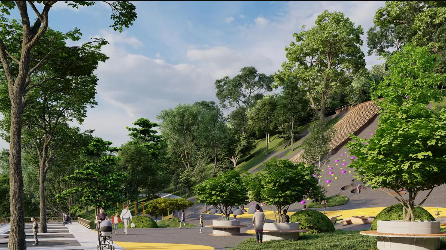 У Чернівцях занедбану територію перетворять на сучасний громадський простір. Ось як він виглядатиме