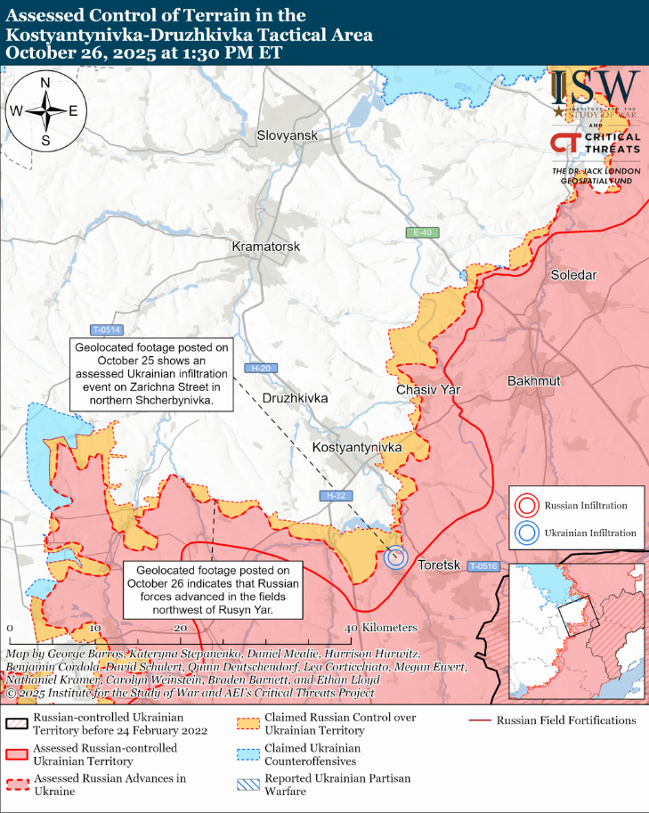 Кремль выдает за действительное создание плацдарма на правобережье Херсона, - ISW