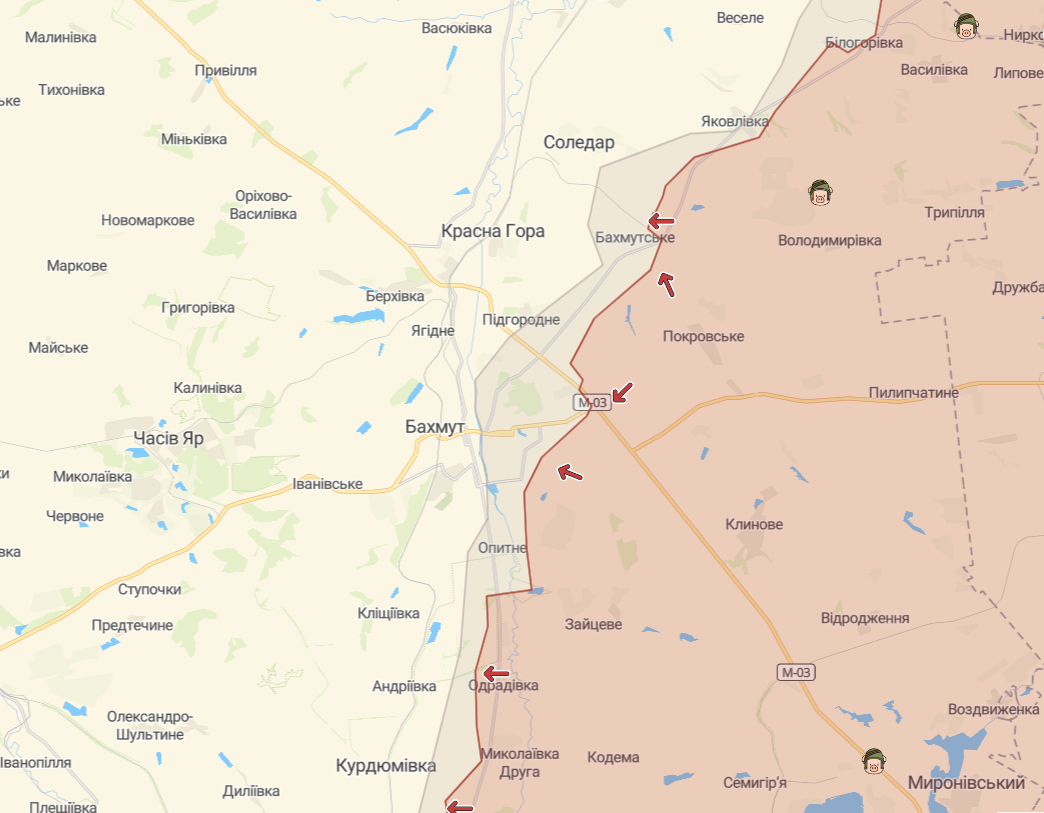 Оновлена карта бойових дій: на Донбасі зберігається складна ситуація