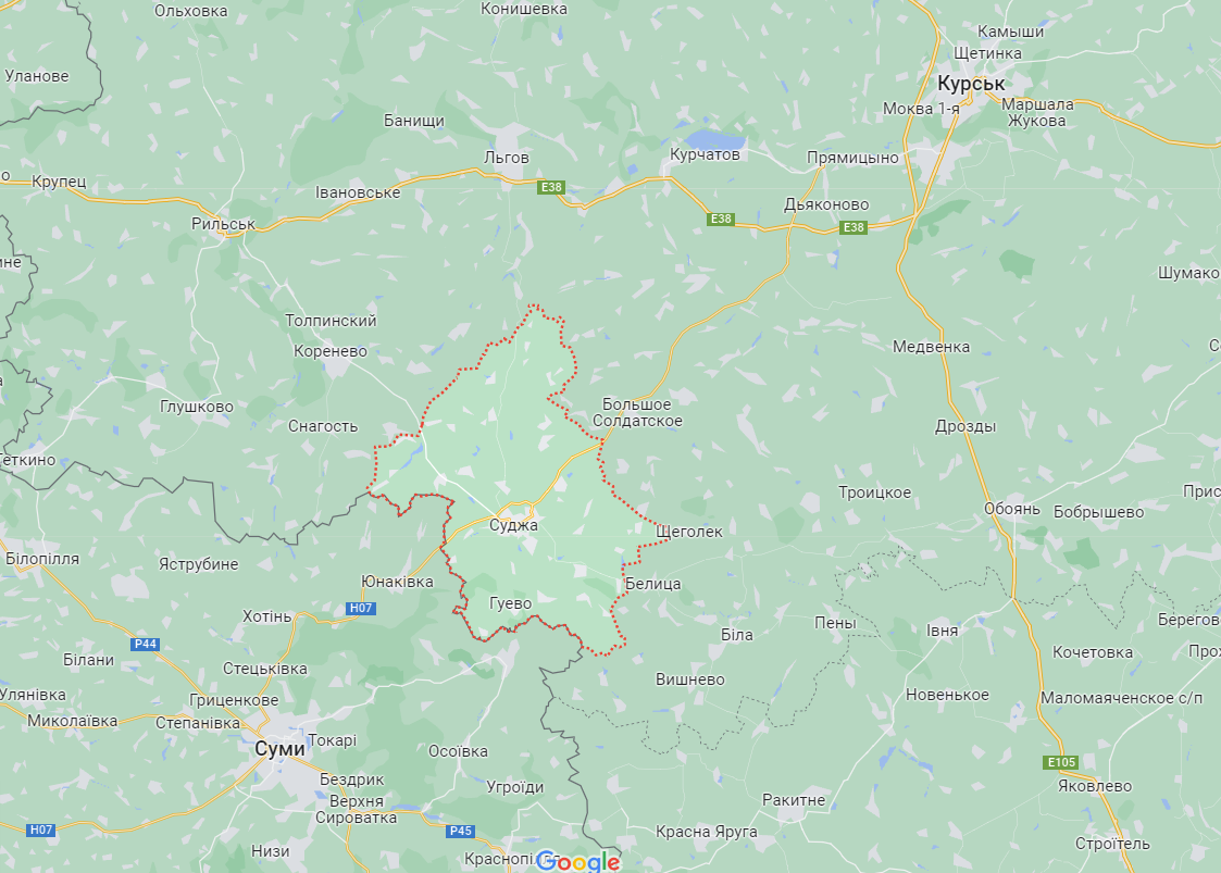 У російській Курській області стверджують, що збили дрон "азовців"