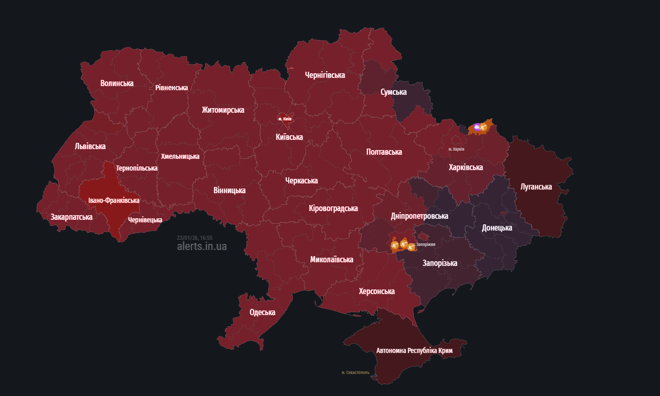 По Україні оголошували повітряну тривогу через зліт МіГ-31К, були пуски "Кинджалів"
