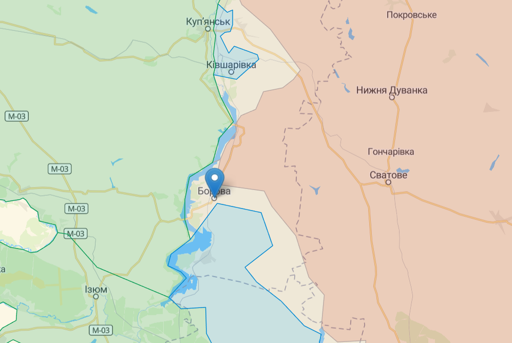 Українські військові увійшли в Борову під Ізюмом