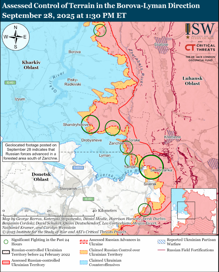 Війська РФ мають проблеми з логістикою та солдатами на ключових напрямках, - карти ISW